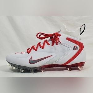 Nike Huarache 8 Elite Lacrosse Cleats Ohio State CW4830-101 Mens Size 12